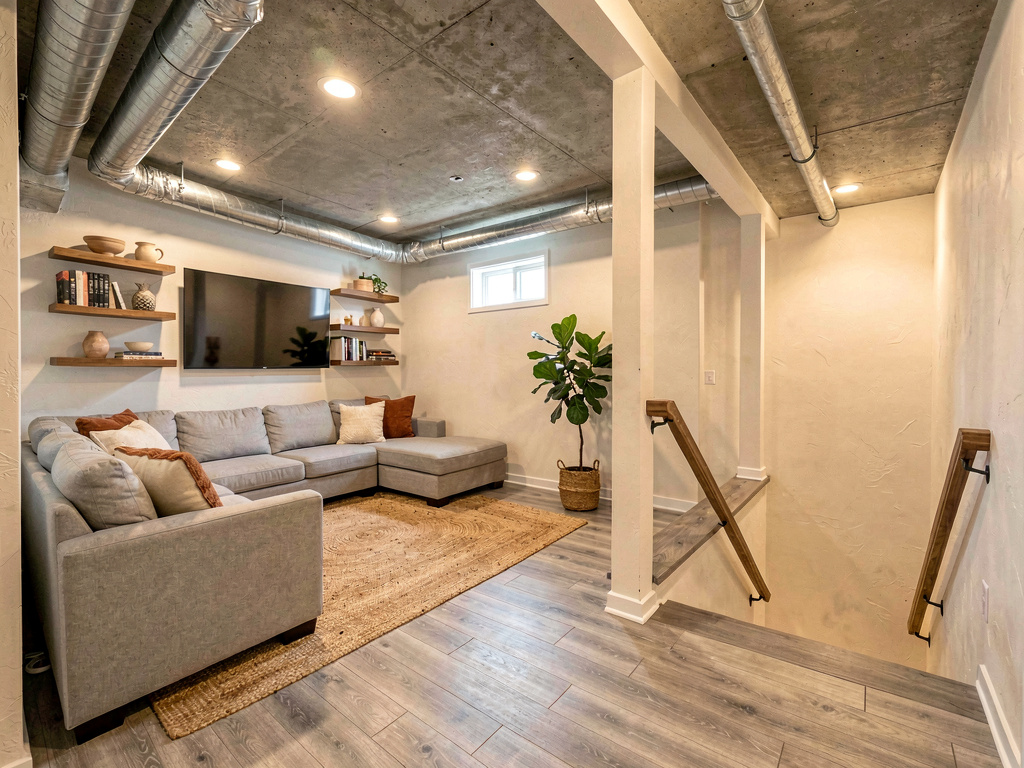 Is there a free app to redesign my basement from a photo?