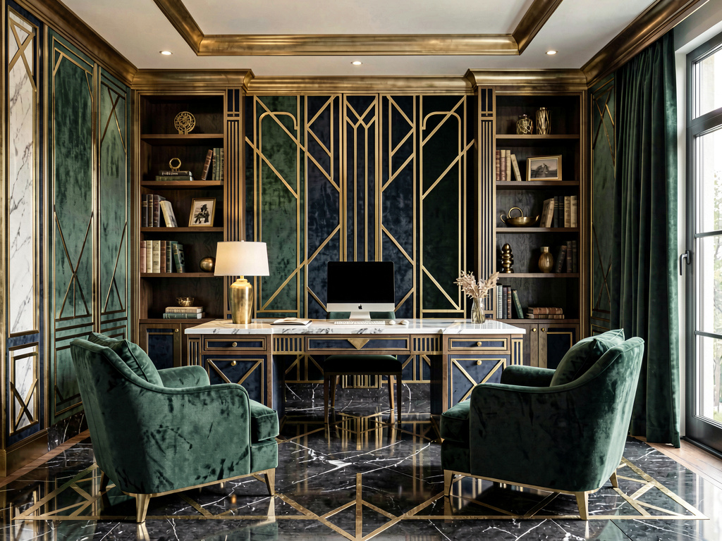 Art Deco home office design
