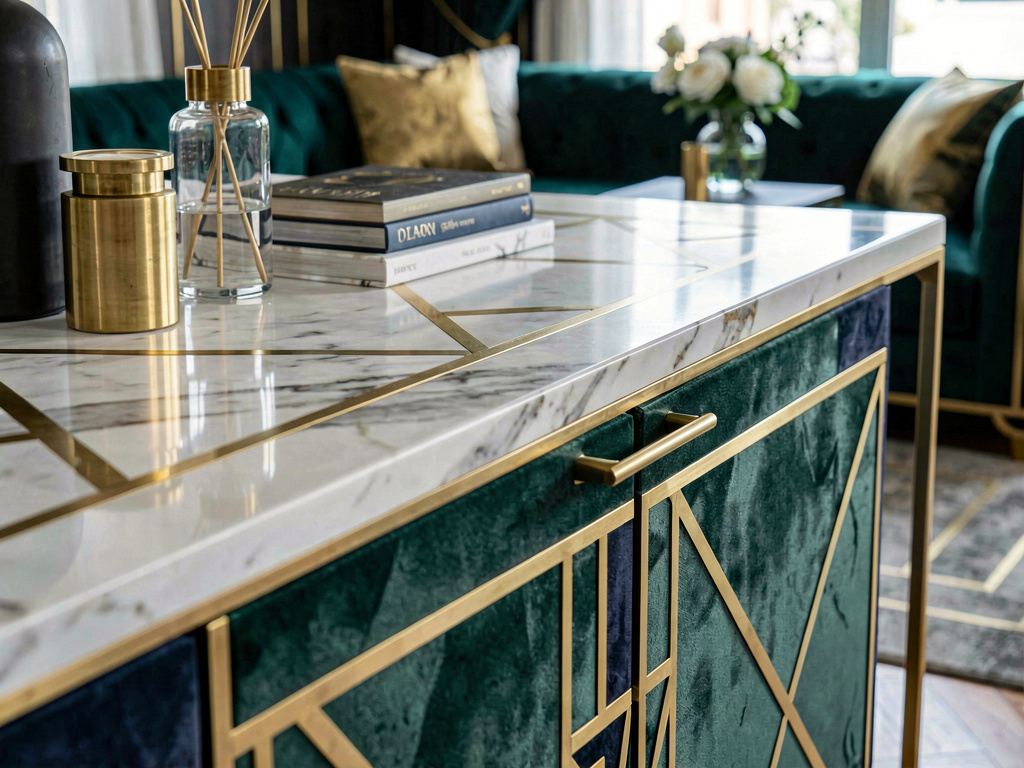 Art Deco Living room detail shot