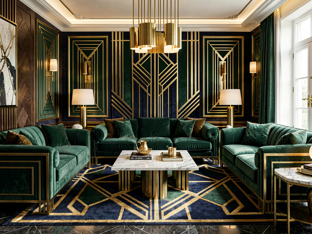 Art Deco living room design