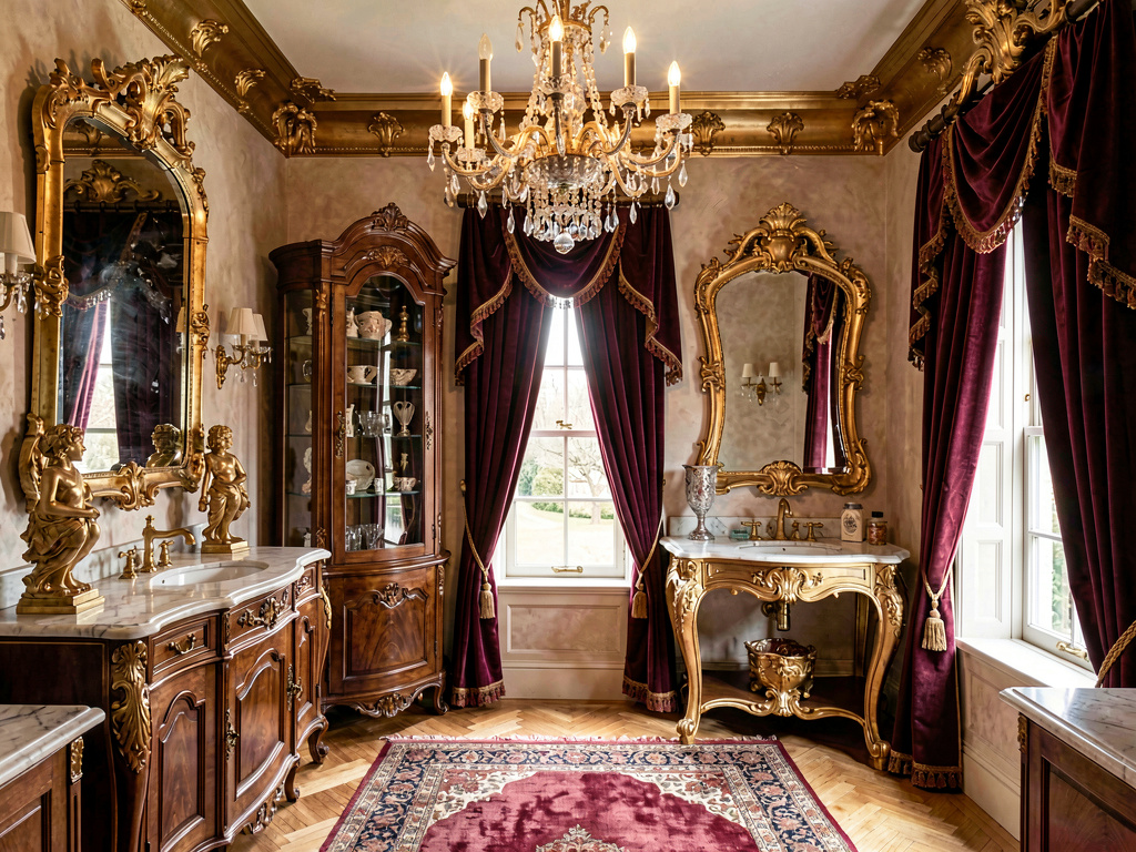 Baroque bathroom design
