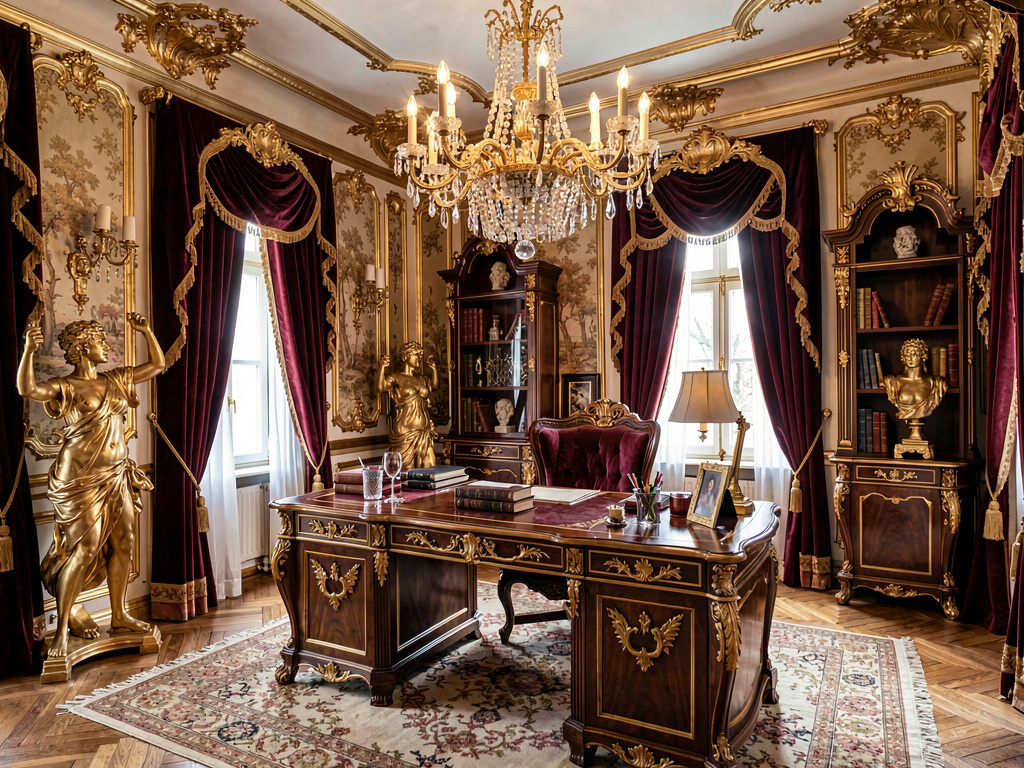 Baroque home office design