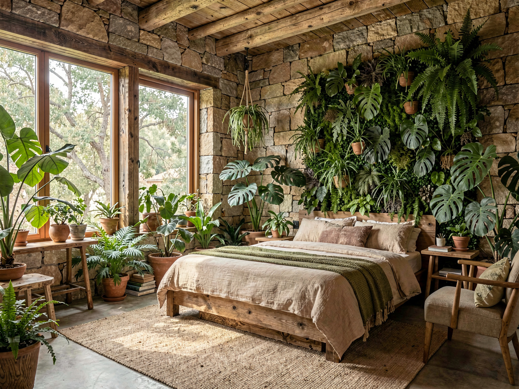 Biophilic bedroom design
