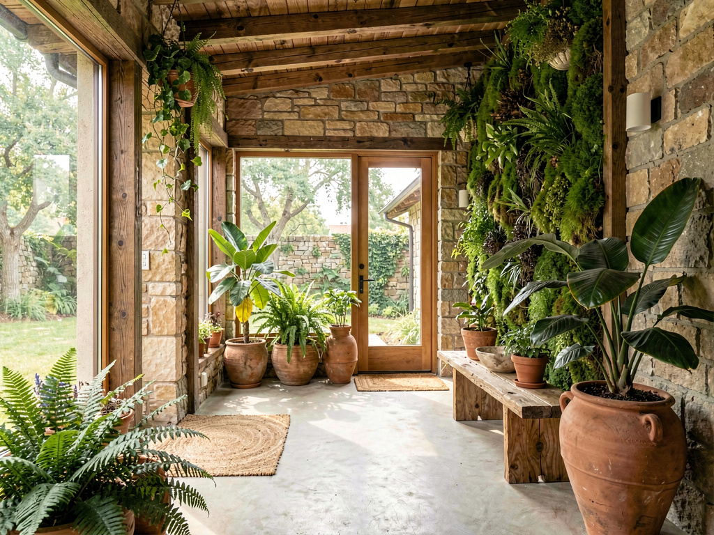 Biophilic entryway design