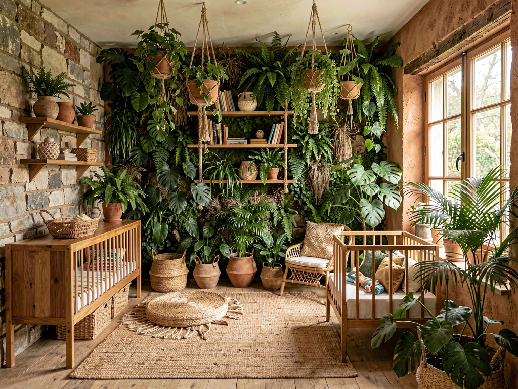 Biophilic nursery design
