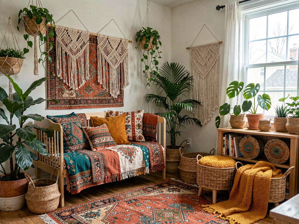 Bohemian nursery design