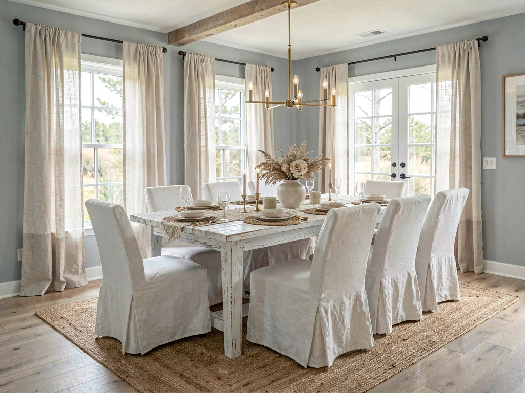 Coastal dining room design