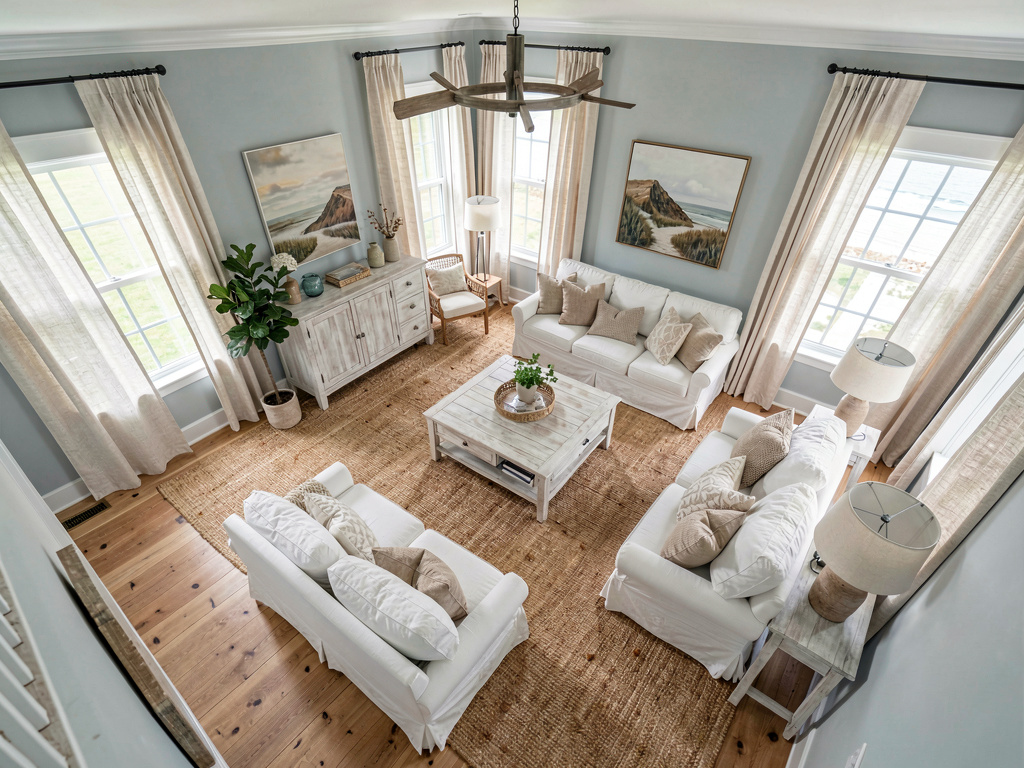 Coastal Living room alternate angle