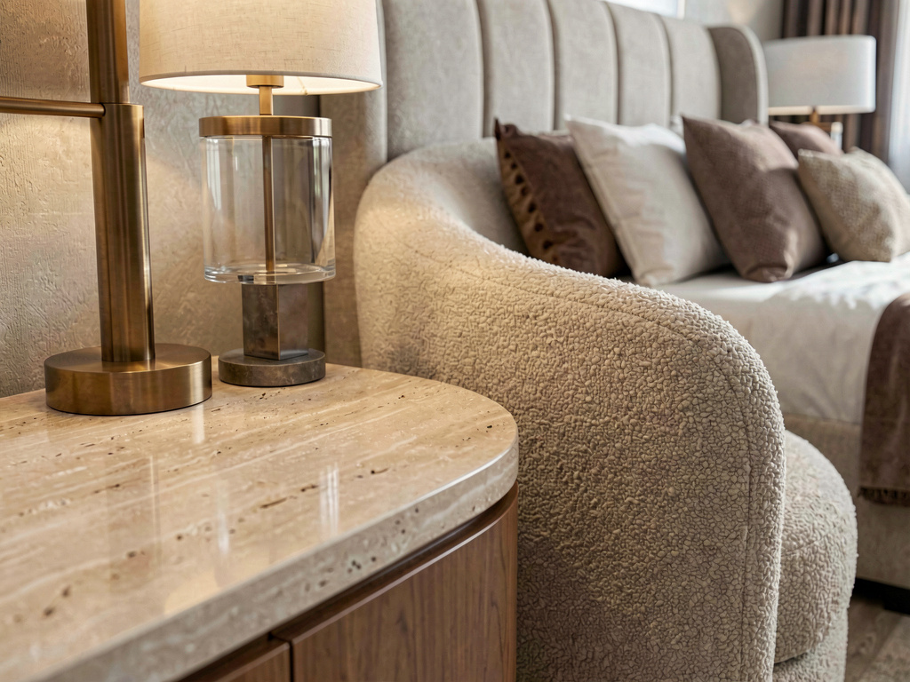 Contemporary Bedroom detail shot