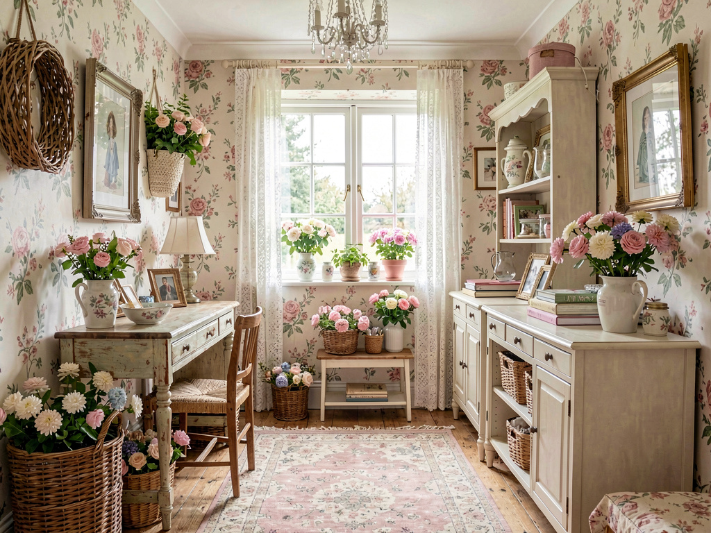 Cottagecore entryway design