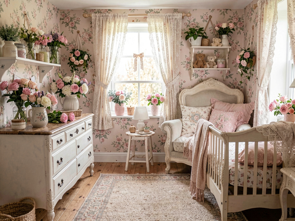 Cottagecore nursery design