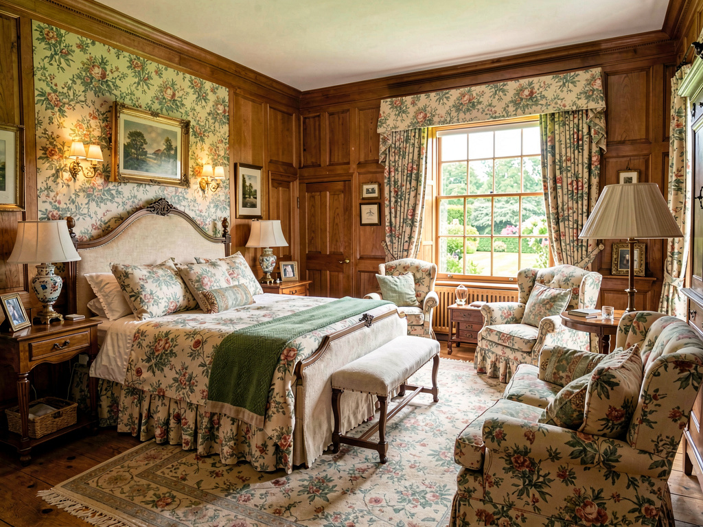 Country House bedroom design