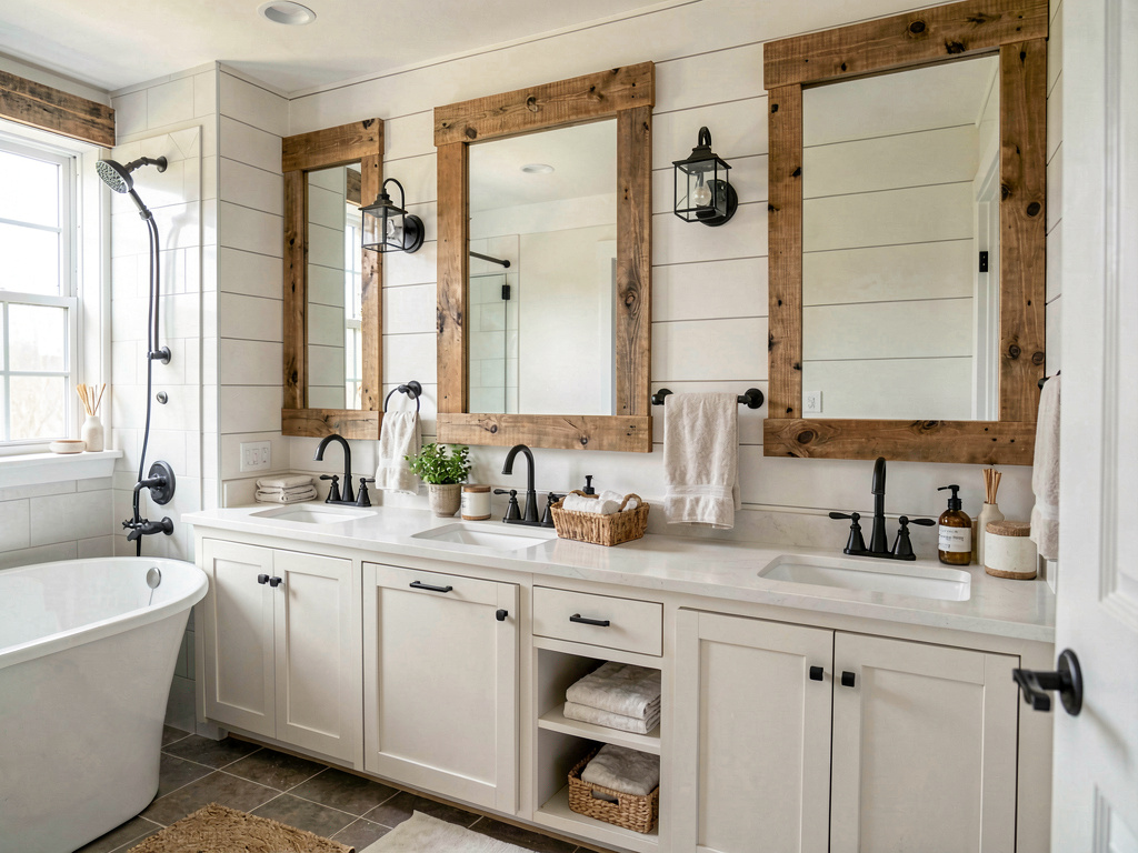 Farmhouse bathroom design