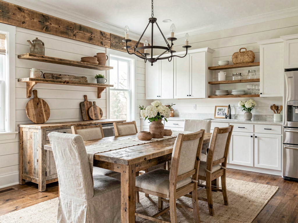 Farmhouse dining room design