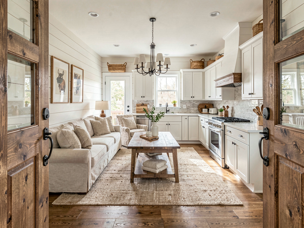 Farmhouse Kitchen wide angle view