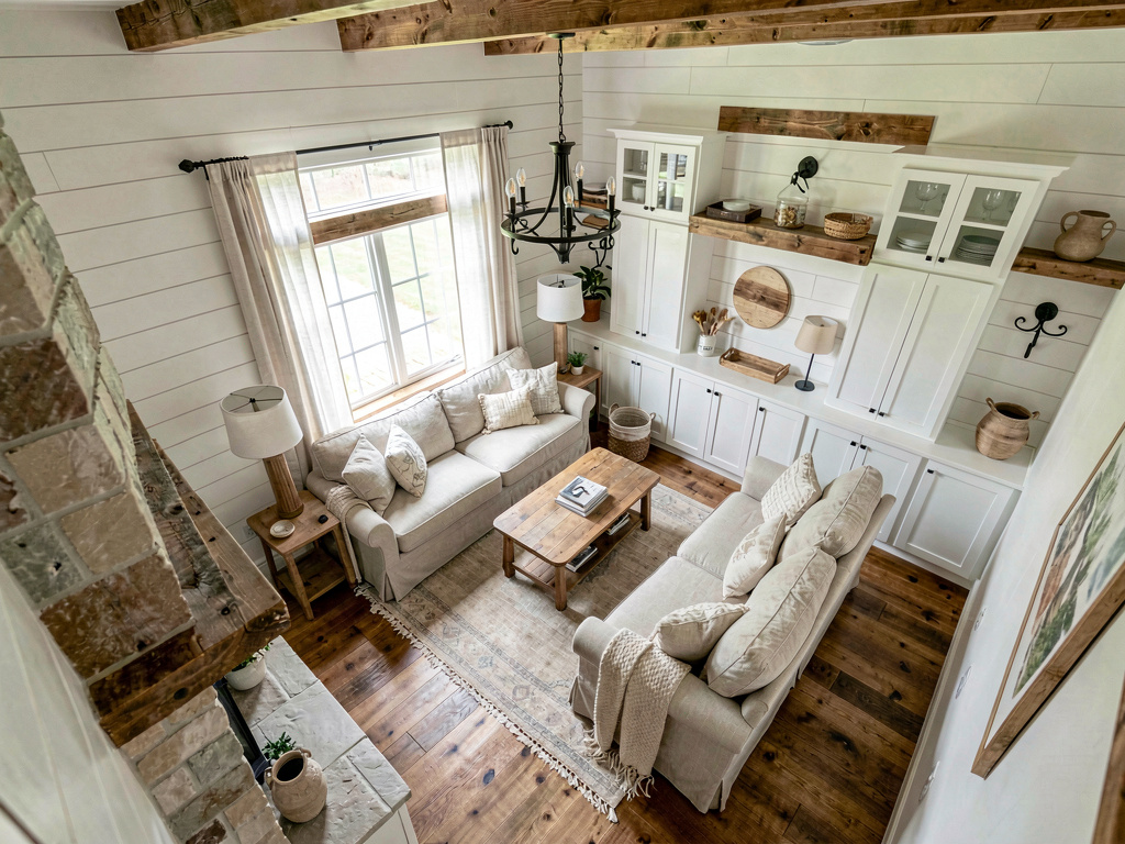 Farmhouse Living room alternate angle