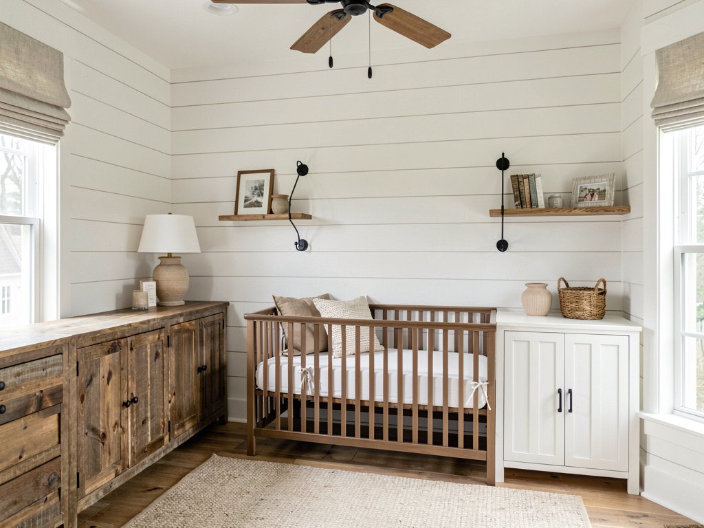 Farmhouse nursery design