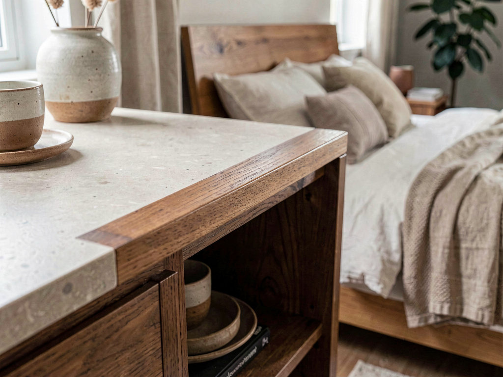 Japandi Bedroom detail shot