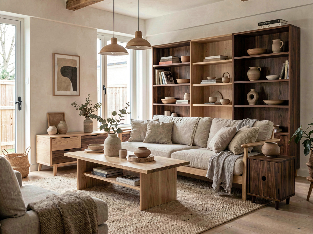 Japandi living room design