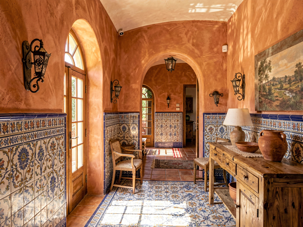 Mediterranean entryway design
