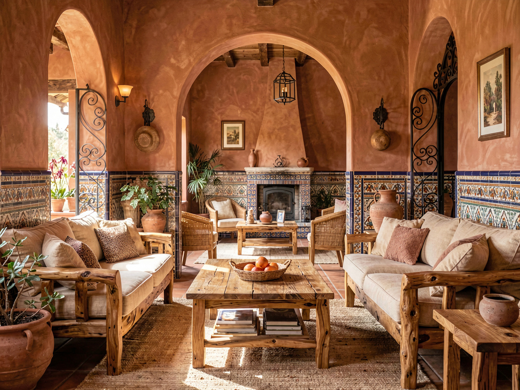 Mediterranean living room design