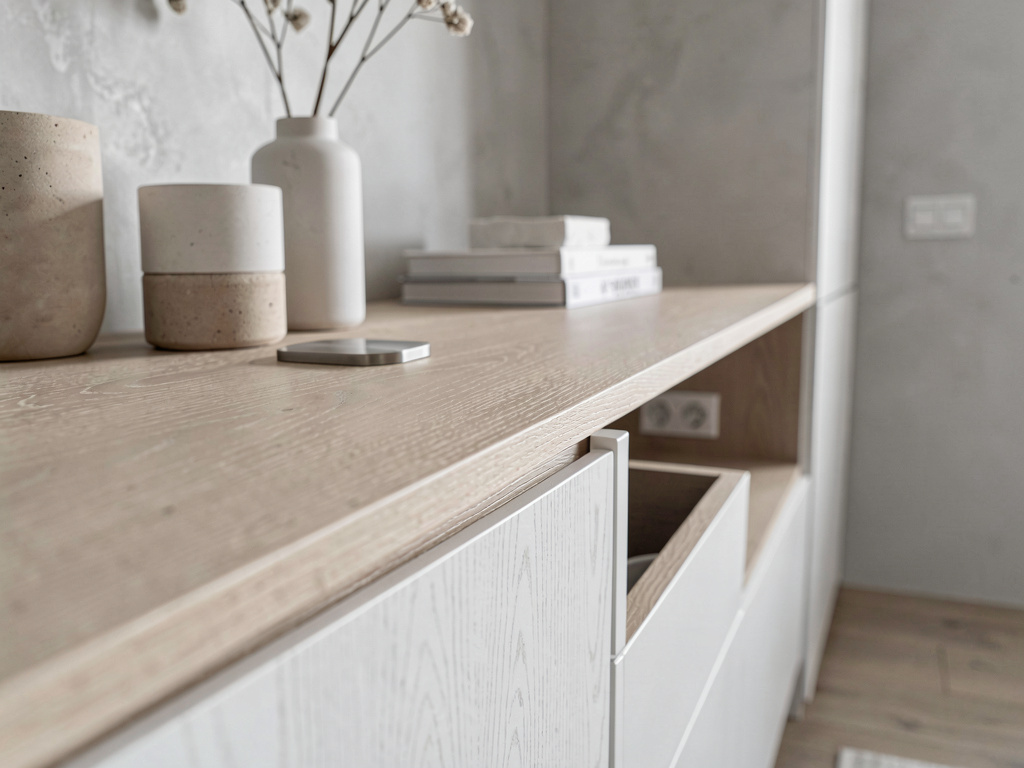 Minimalist Bedroom detail shot