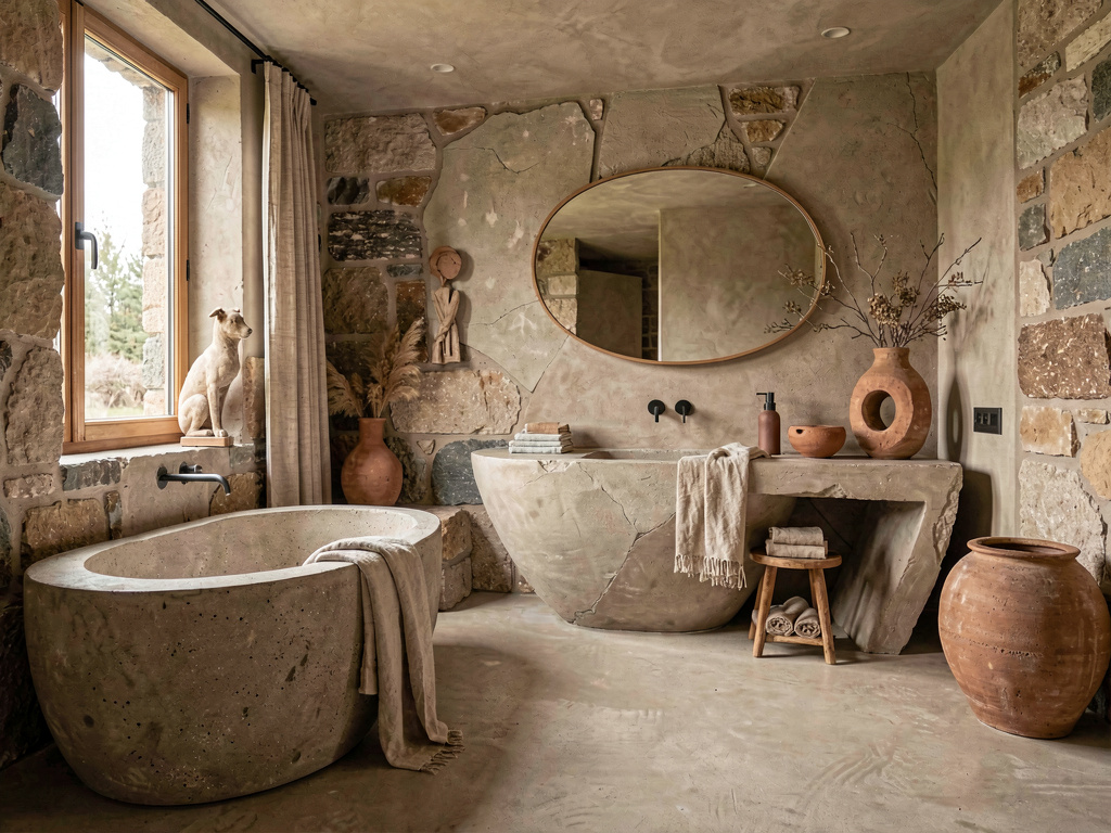 Organic Modern bathroom design