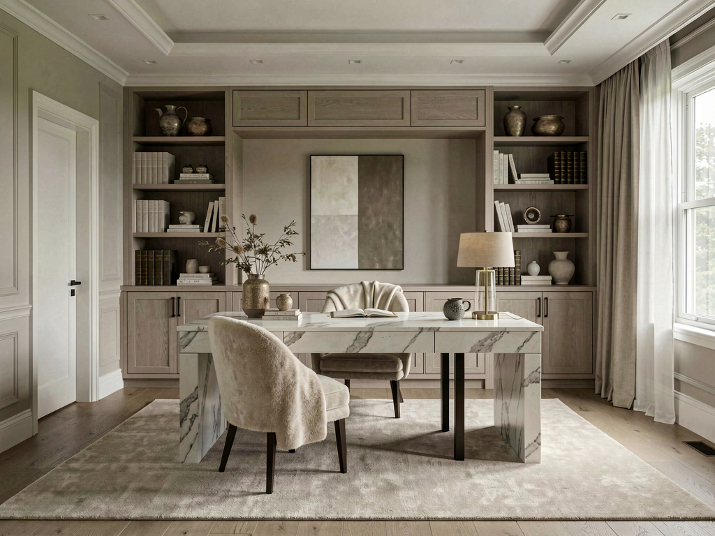 Quiet Luxury home office design