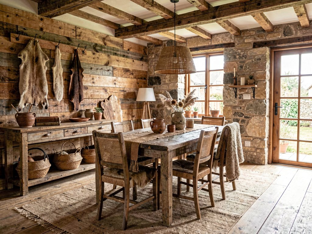 Rustic dining room design