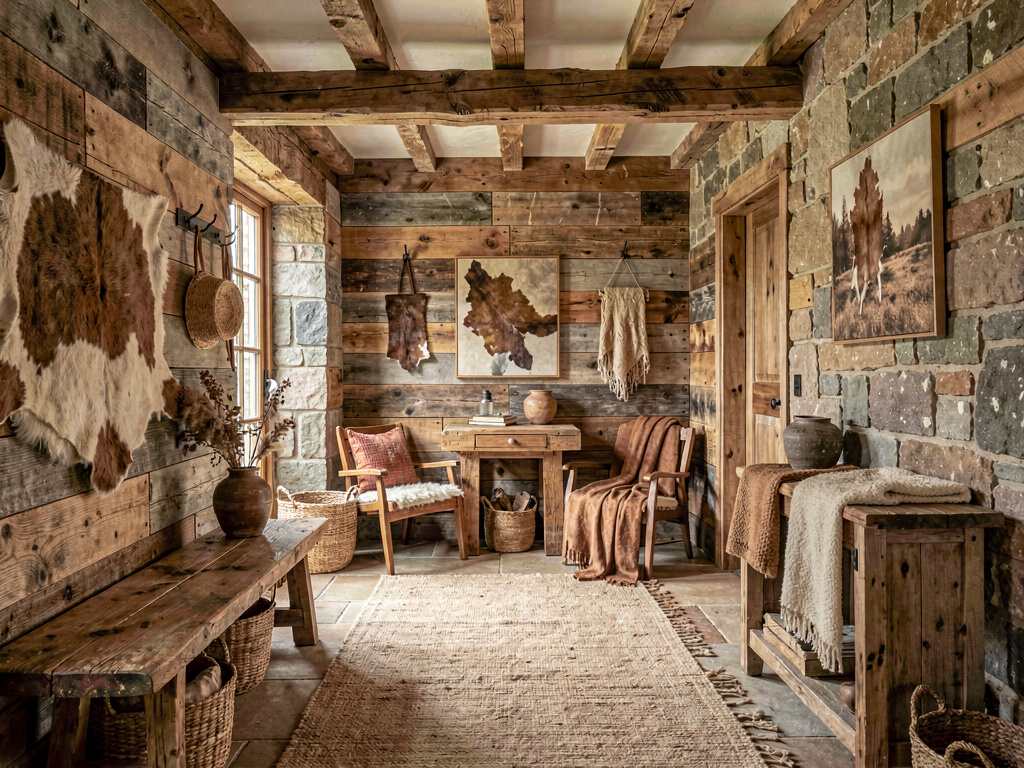 Rustic entryway design