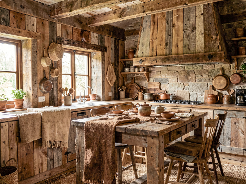 Rustic kitchen design