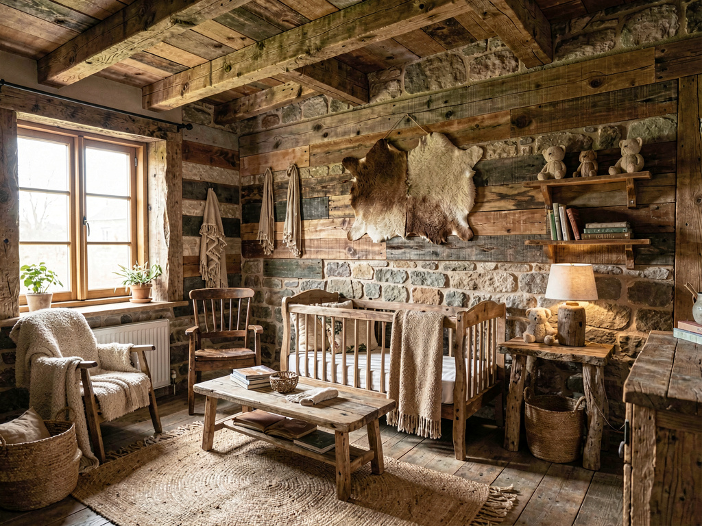 Rustic nursery design