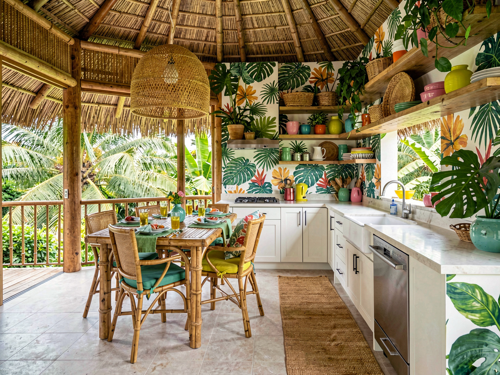 Tropical kitchen design