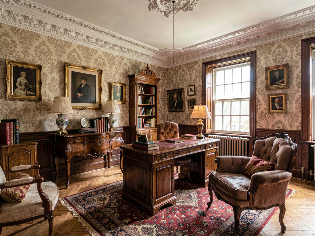 Victorian home office design