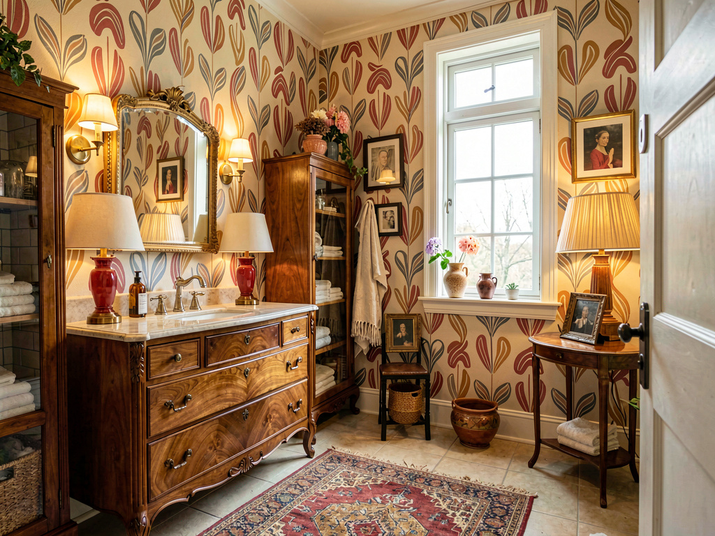 Vintage bathroom design
