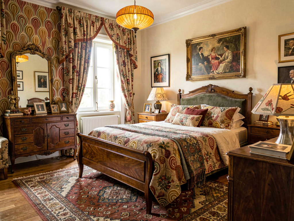 Vintage bedroom design