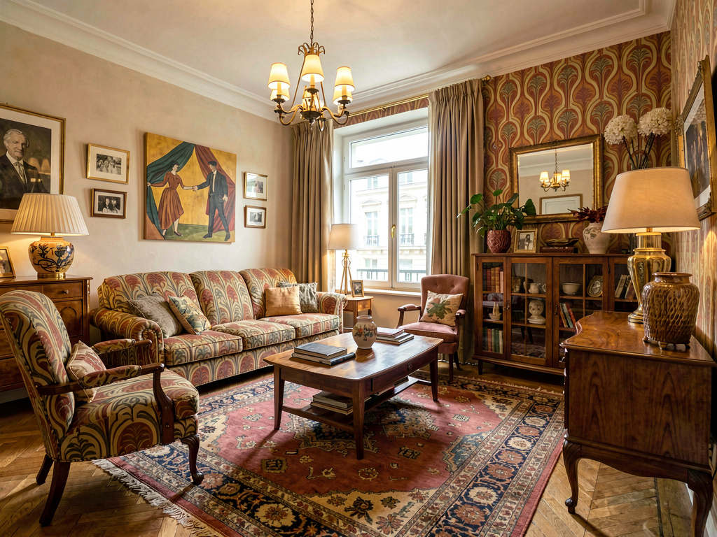 Vintage living room design