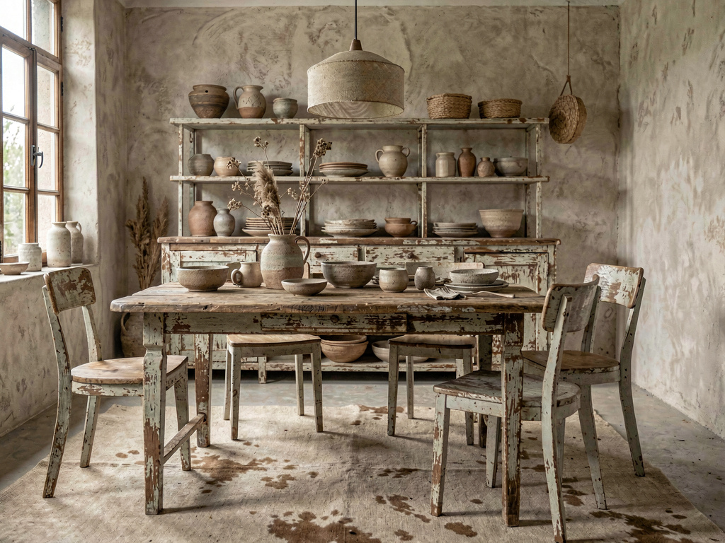 Wabi-Sabi dining room design