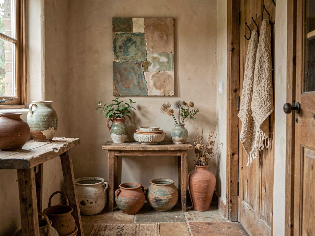 Wabi-Sabi entryway design