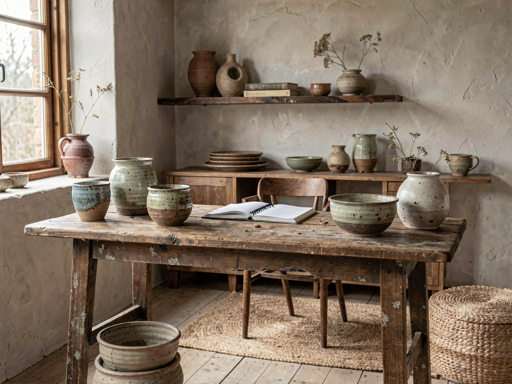 Wabi-Sabi home office design