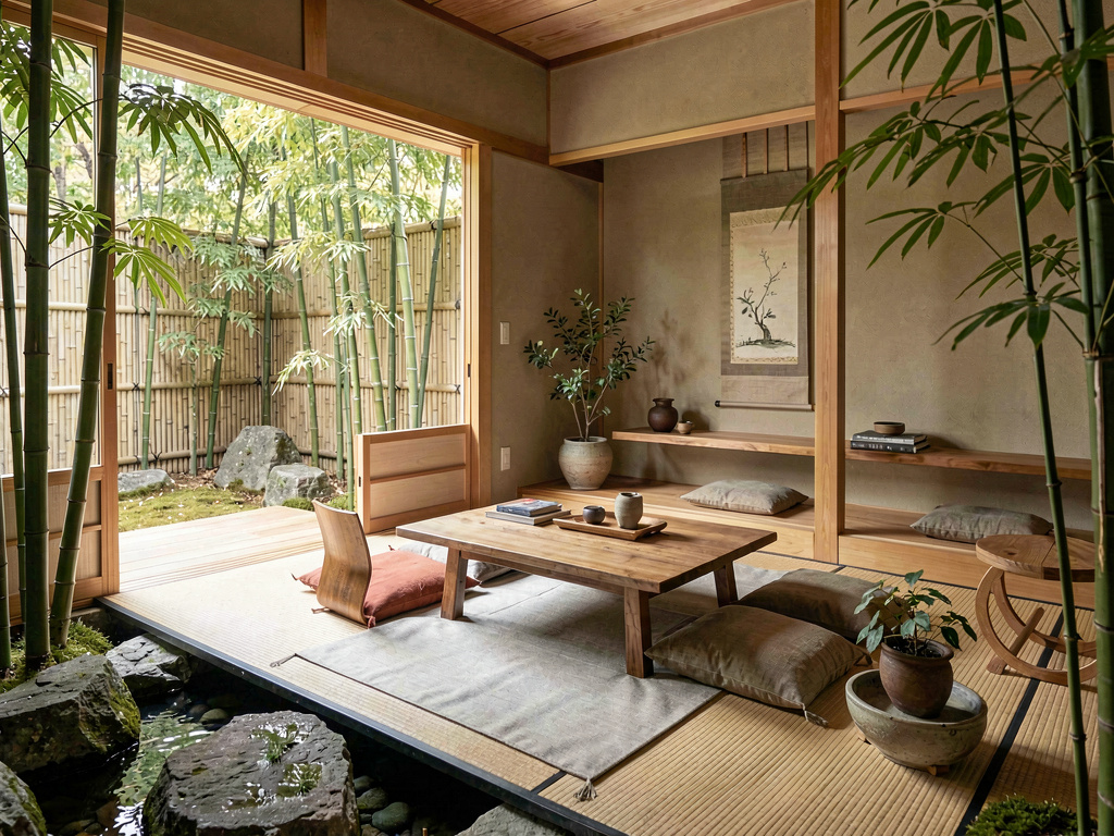 Zen living room design
